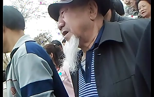 Grandpa caressed in public 2