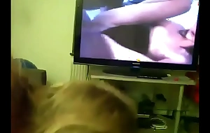Mother gives son junkie while he watches porn
