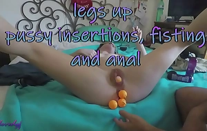 Trailer - legs up pussy injections fisting and anal
