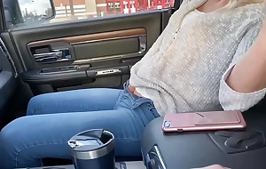 Petite babe squirts in car plus wears remote control massager in public at strive for