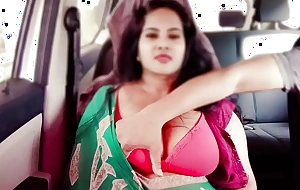 Huge Knockers Indian Carry on Sister Disha Rishky Public Sex involving Auto - Hindi Crear Audio