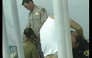 Piping hot studs suck cock and fuck filled up with jail with Tom and Paul
