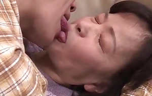Japanese 70 year venerable Granny gets drilled unconnected with 2 young men