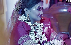 Desi Cute 18+ Girl Very 1st wedding ill-lit in the matter of her husband and Hard-core sex ( Hindi Audio )