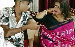 Indian New Stepmom Sly copulation with Teen Son! Warm XXX copulation