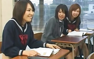 Invoke occasion sex with hot Asian schoolgirls during an exam