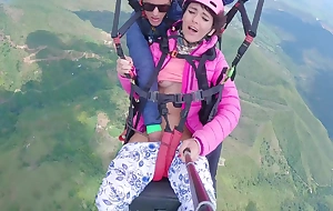 Wet Pussy Squirting In Someone's skin Tone 2200m High In Someone's skin Clouds To the fullest Paragliding 18 Min