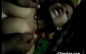 Beautiful indian desi meera acquiring her boobs wrung with the addition of massaged