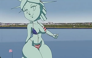 Statue be worthwhile for Liberty xxx Tansau (Porn Animation, 18 )