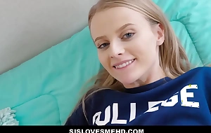 Blonde Tiny Teen Stepsister Paris White Penalized By Stepbrother For Crippling His College Shirt POV