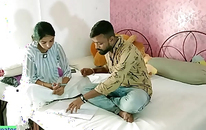 Indian beautiful university woman hot sex on touching young sir! I need good mark sir!