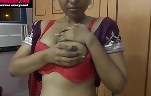 Mumbai Maid Horny Lily Jerk Off Instruction In Sari In Clear Hindi Tamil and In Indian