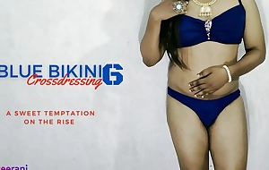 BLUE BIKINI Fidelity 6 - CROSSDRESSING BY INDIAN SHEMALE