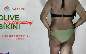 OLIVE Swimsuit PART 2 - CROSSDRESSING BY INDIAN SHEMALE