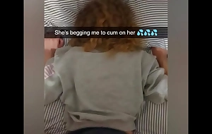 Cheating College Girlfriend Fucked On Snapchat to Pay Debt - Cucked And Cummed On