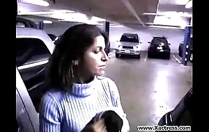Milf sucks fellows bushwa with respect to parking come up to b become