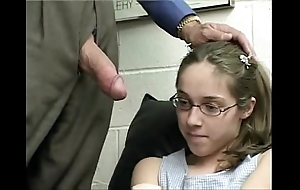 Inexperienced legal age teenager skirt fucked at the end of one's tether psychologist